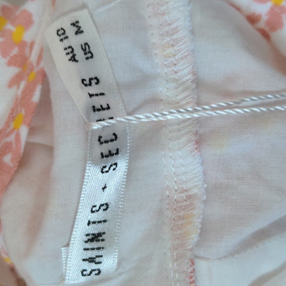 Saints + Secrets Women's Size US M Pink Floral Print Halter Dress New with Tags - Picture 7 of 14